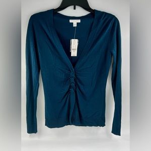 Brand New New York & Company Teal Sweater Cardigan